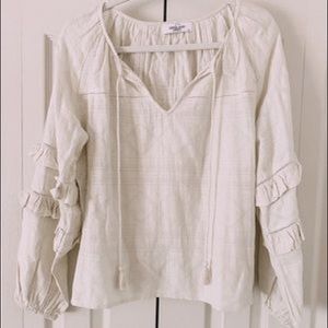 Carly Jean, ivory “Halston” blouse